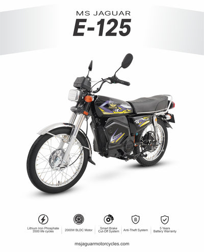 MS Jaguar E-125 long range electric bike Pakistan front view