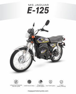 MS Jaguar E-125 long range electric bike Pakistan front view