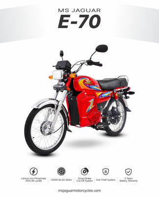 MS Jaguar E-70 electric bike Pakistan front view